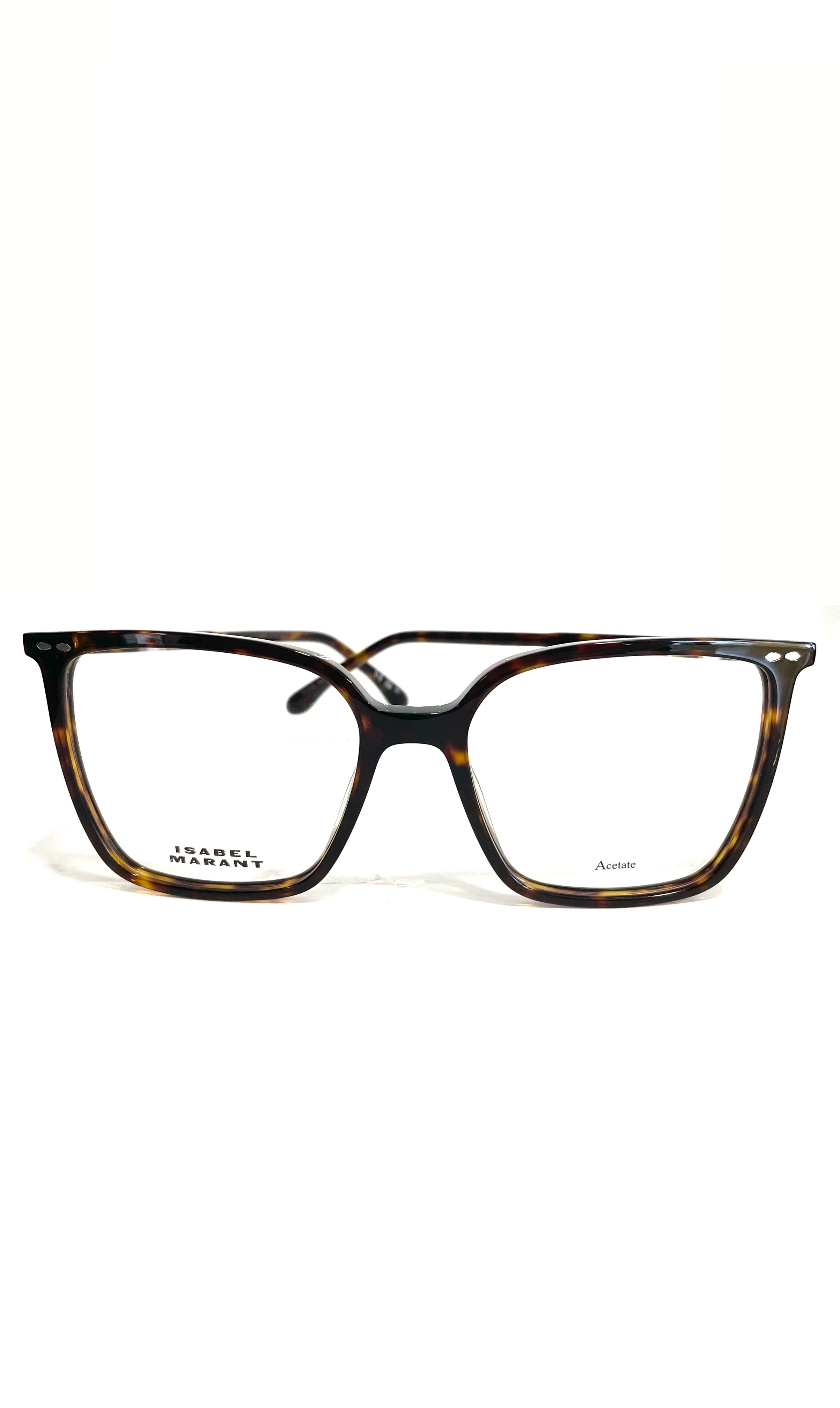 Lunettes écaillées fines rectangulaires
