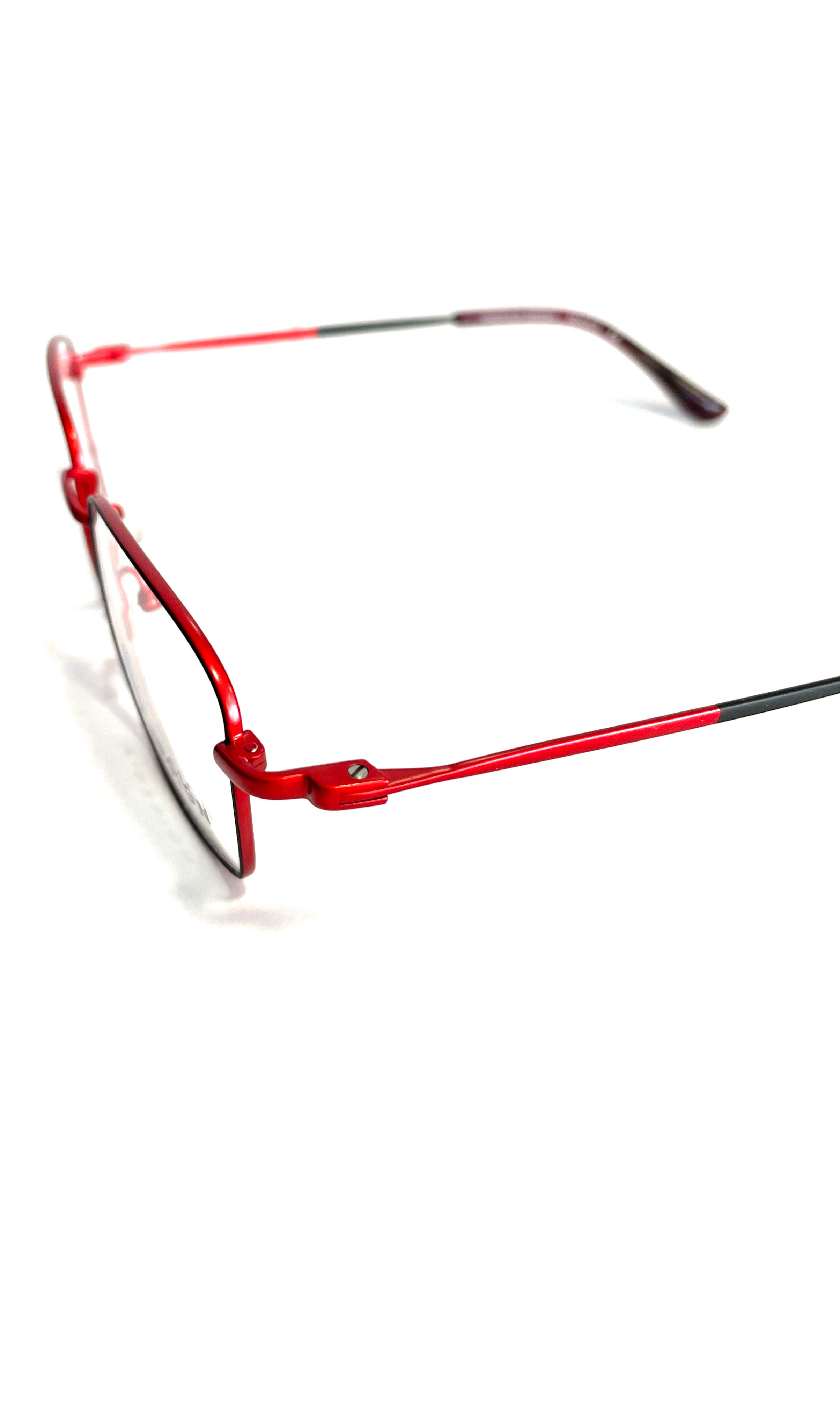 Lunettes V.Design en métal rouge