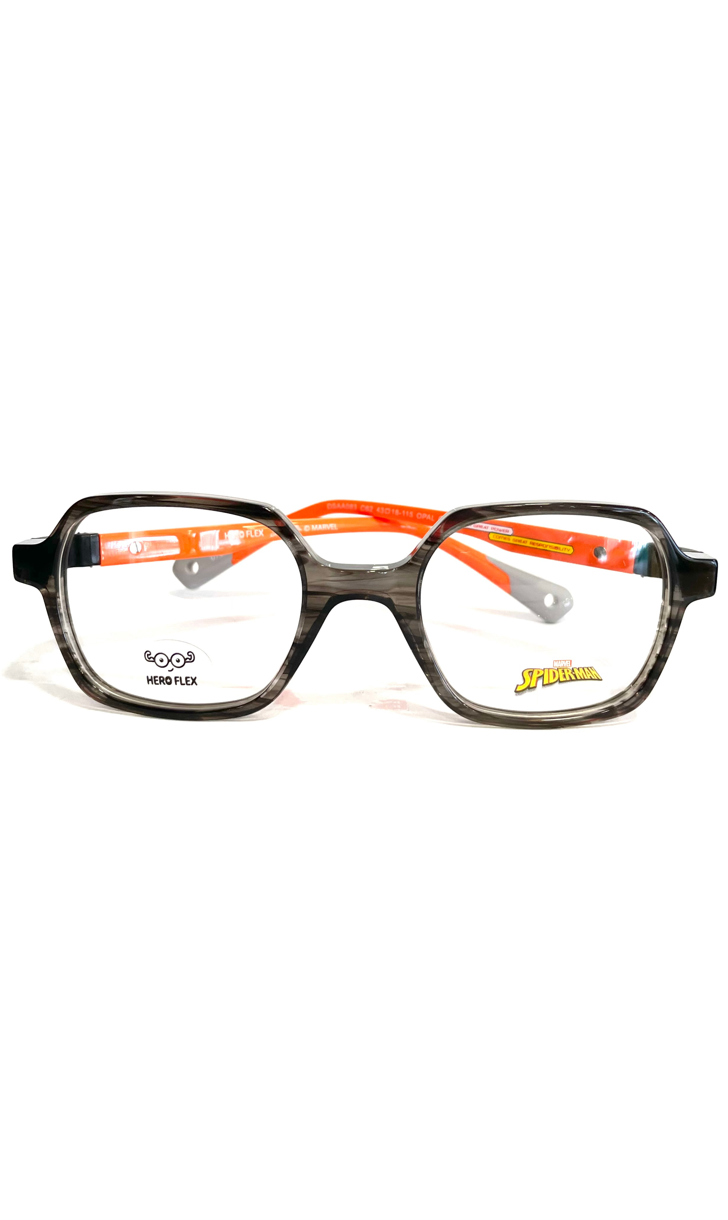Lunettes Spider-man oranges et grises pour petit