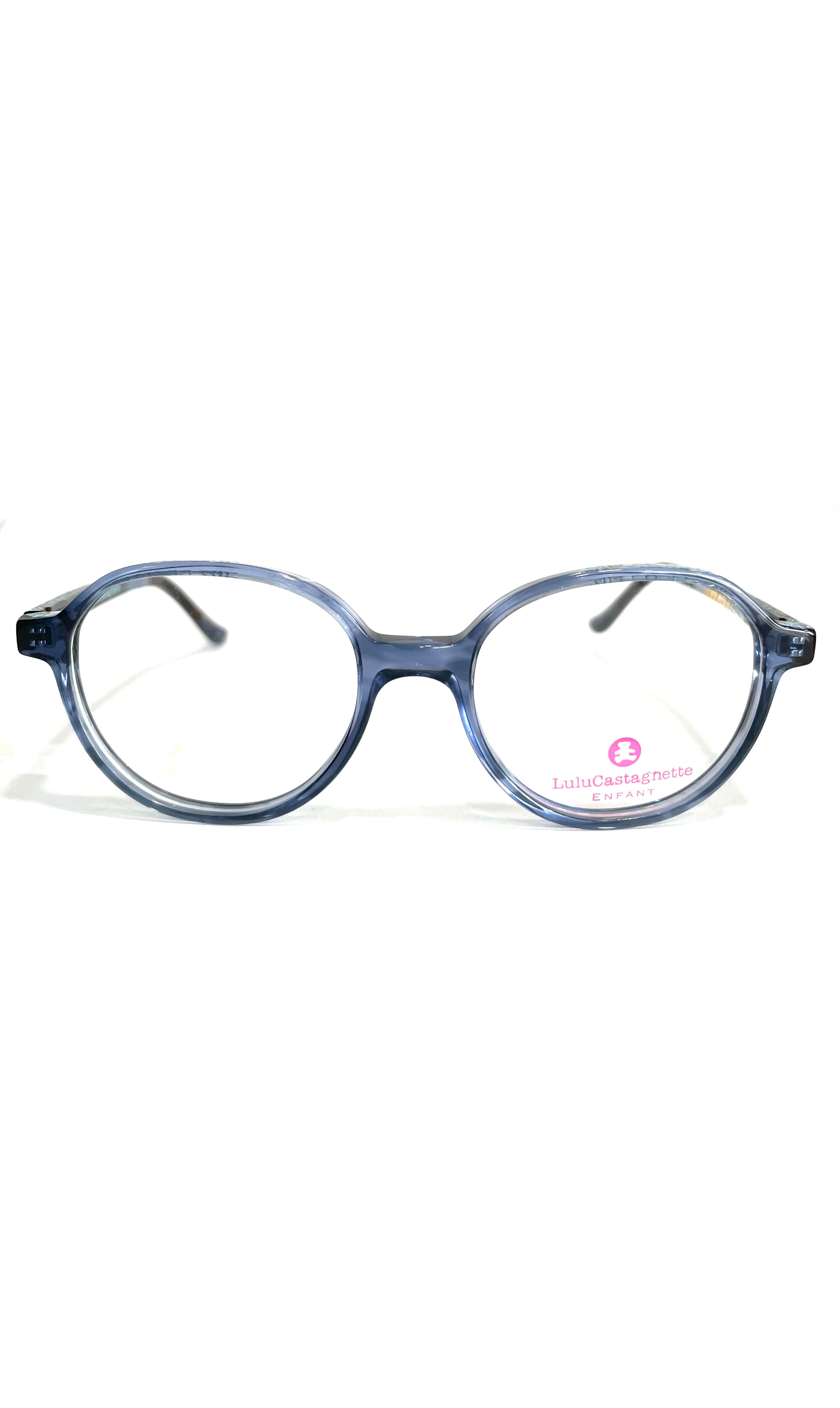 Lunettes LuluCastagnette bleues à motifs fleuris 