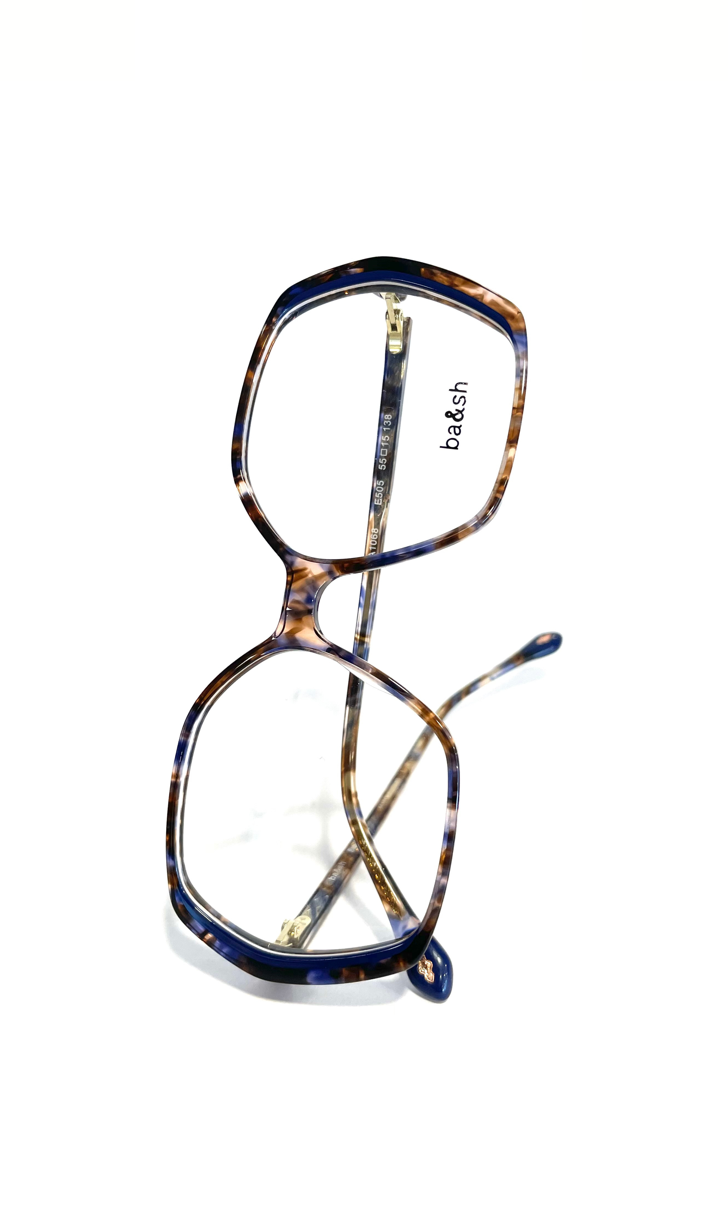 Lunettes motifs bleu clair