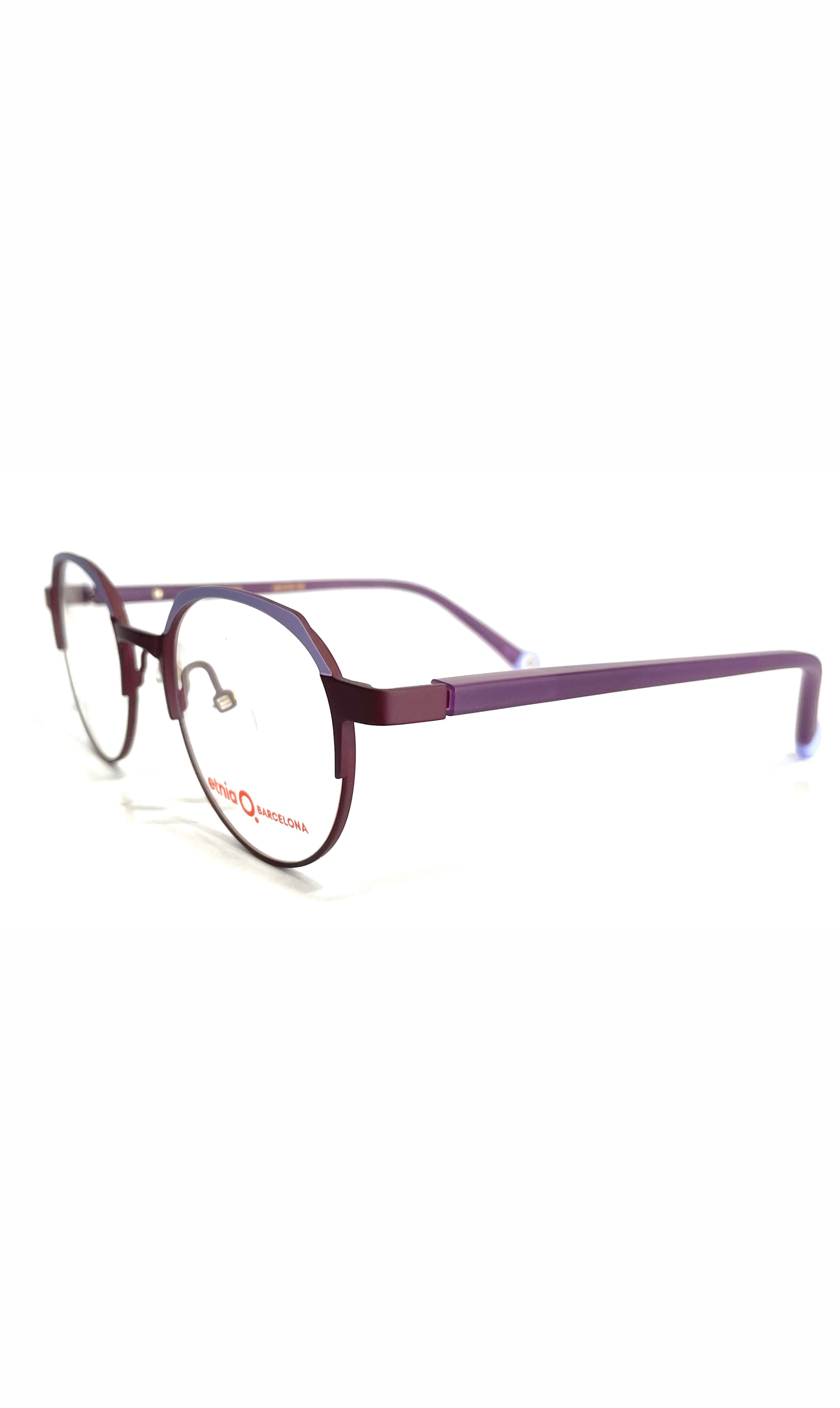 Lunettes Etnia Barcelona violettes à face en métal