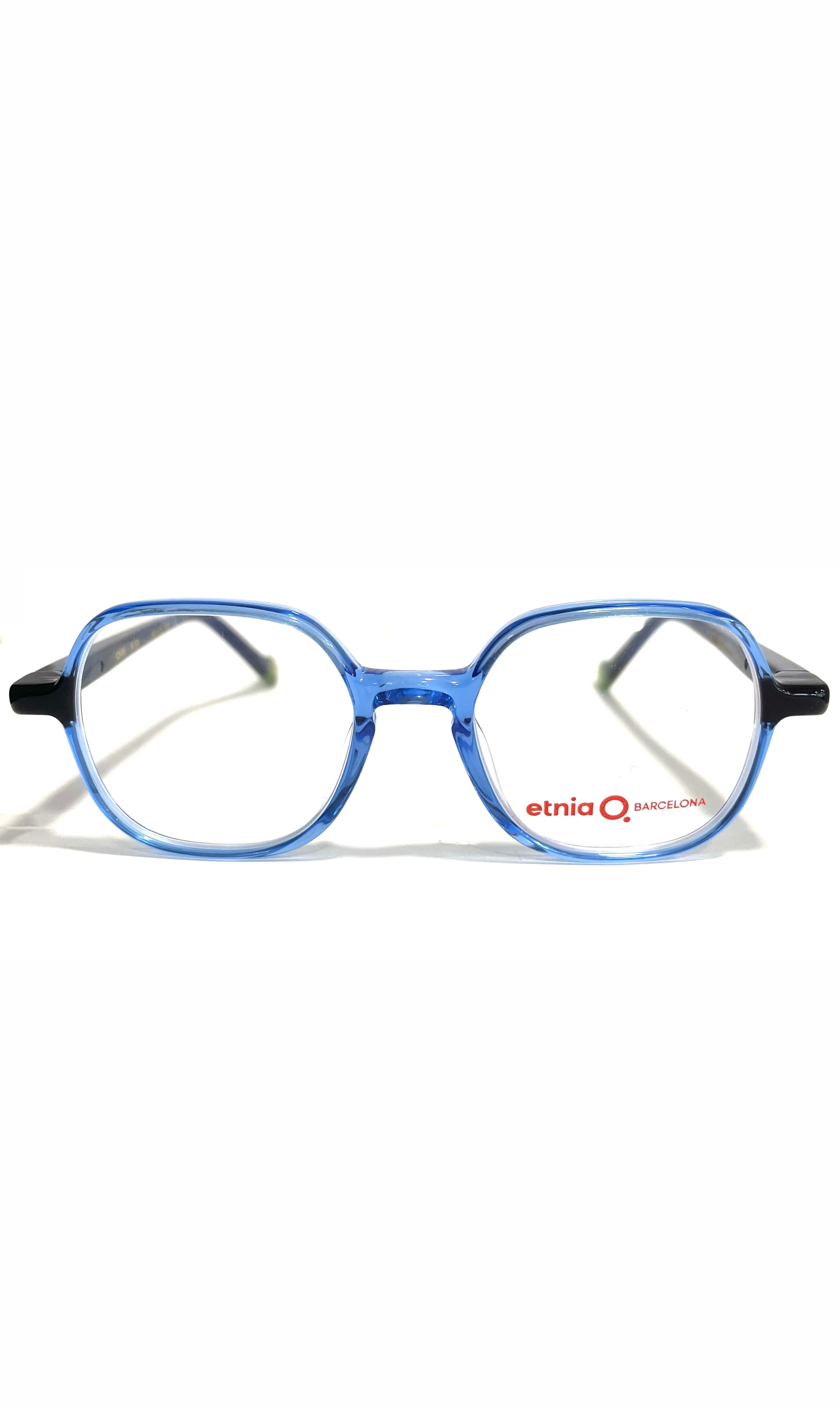 Lunettes Etnia Barcelona à face bleue cristale 