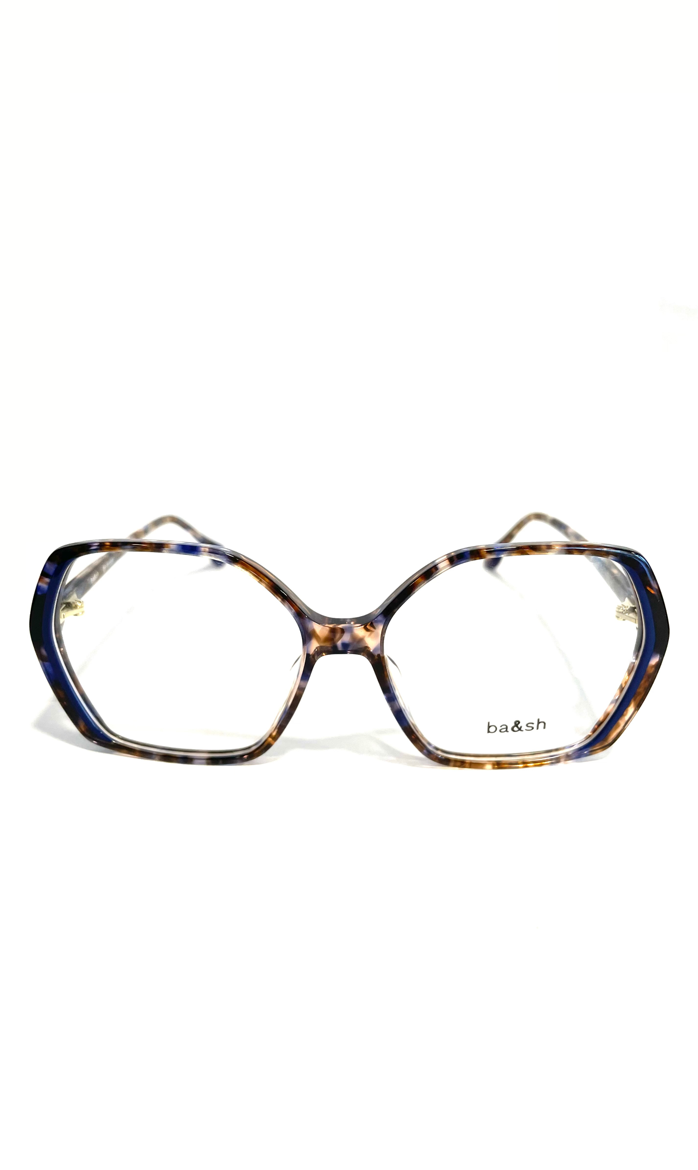 Lunettes motifs bleu clair