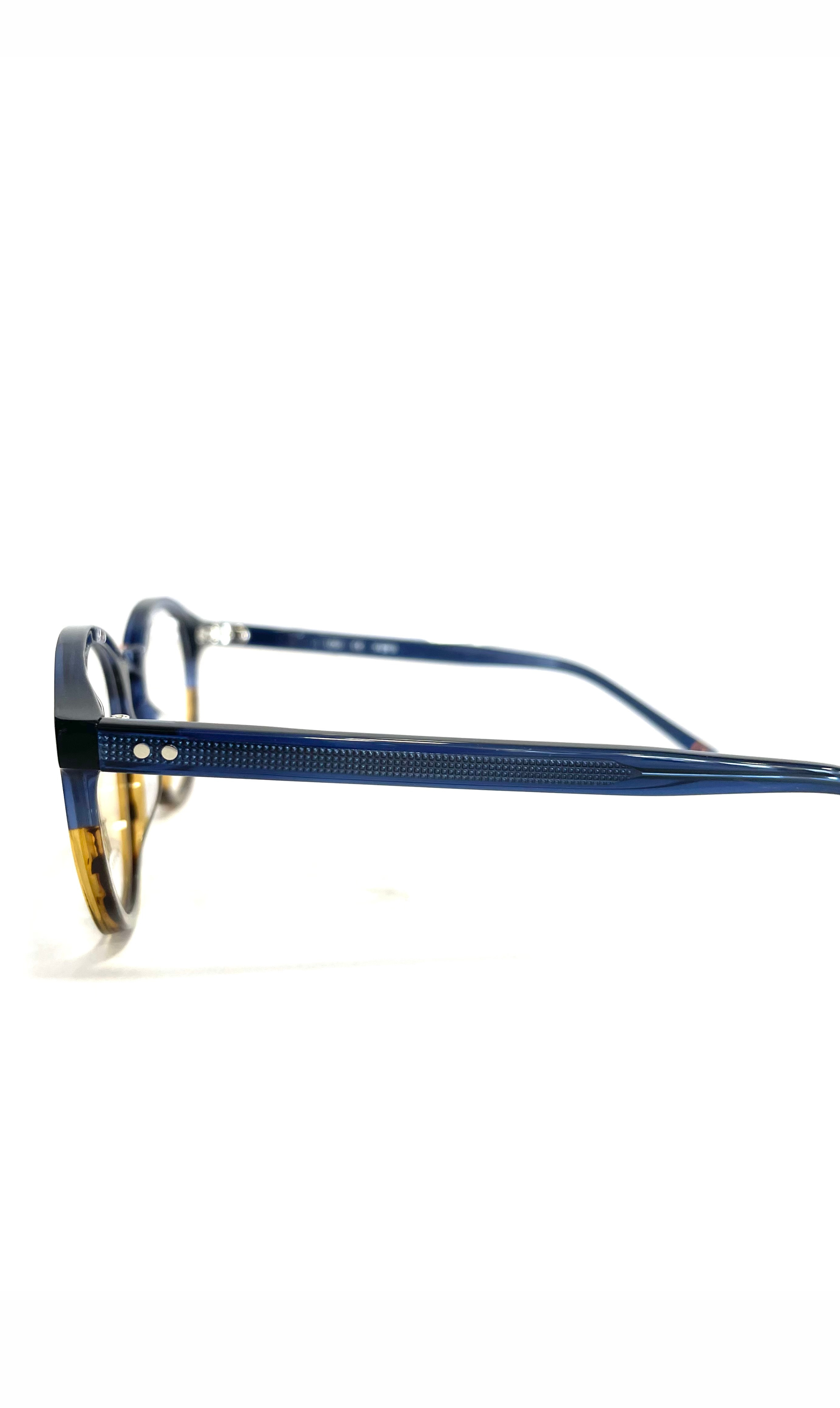 Lunettes Tilou à clips solaire, bleues et marrons