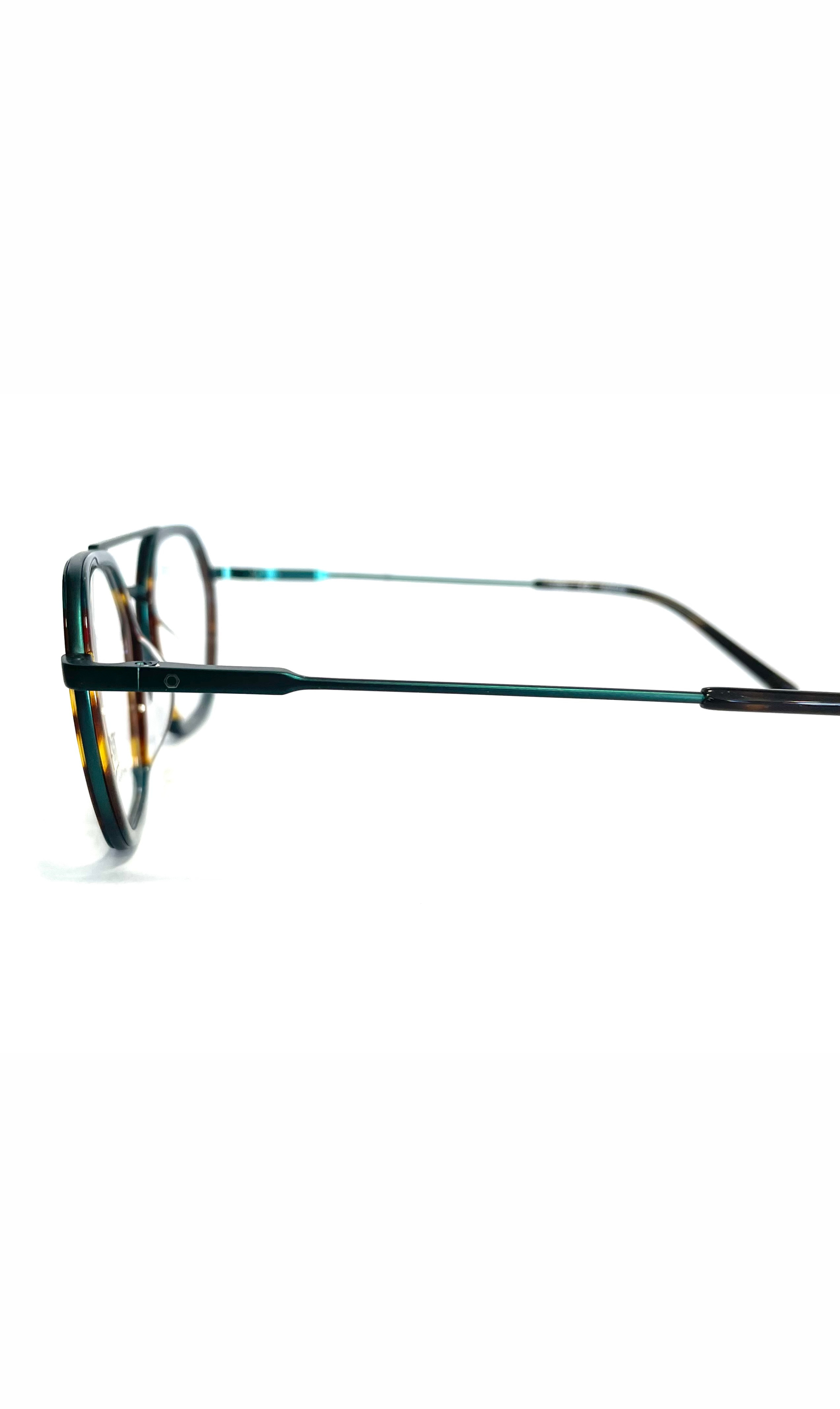 Lunettes Tilou à double barre et motif écaillé