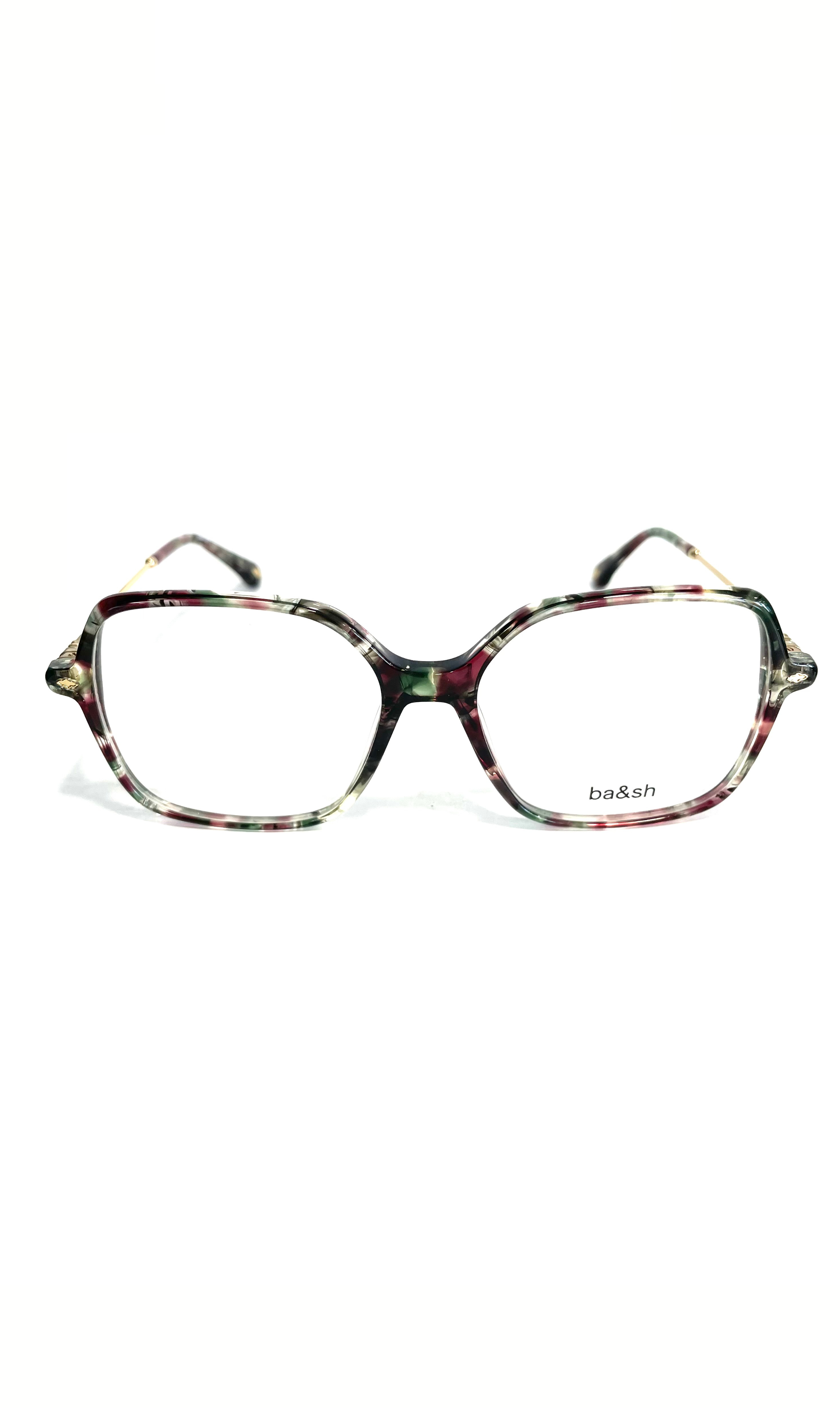 Lunettes motifs violet/vert