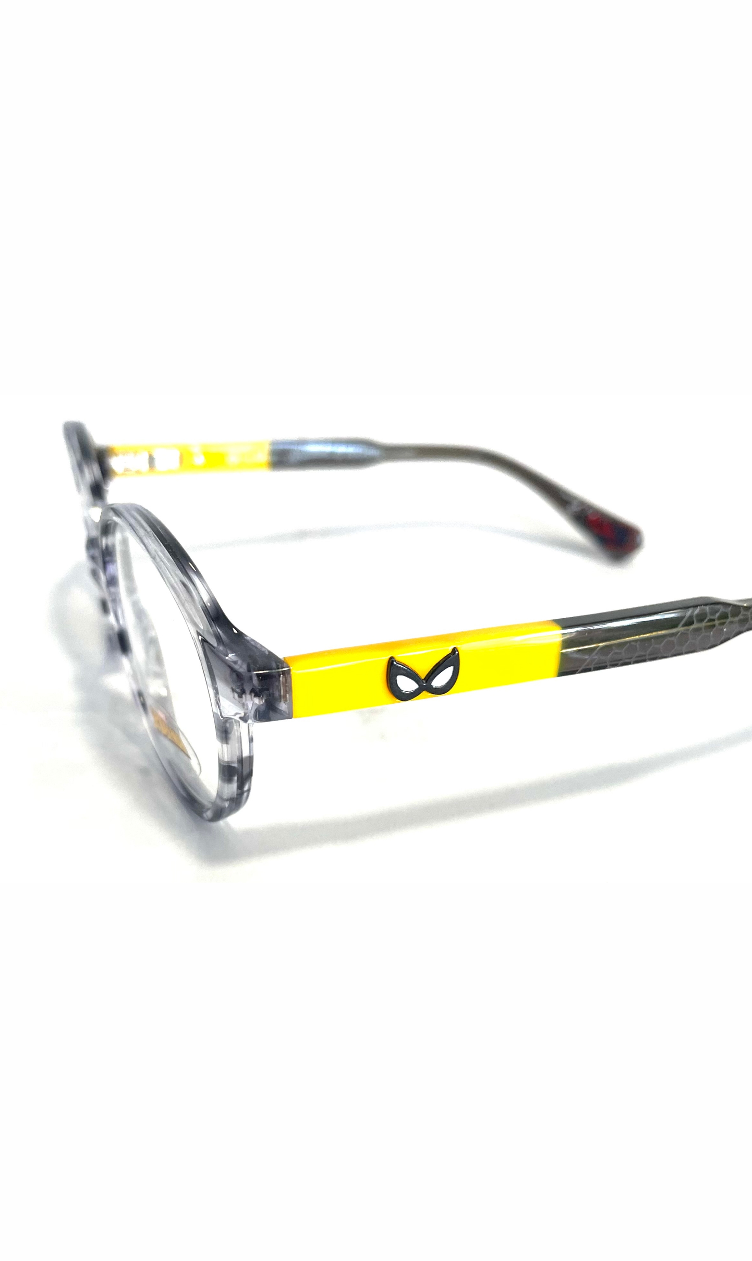 Lunettes Spiderman Grises et Jaunes