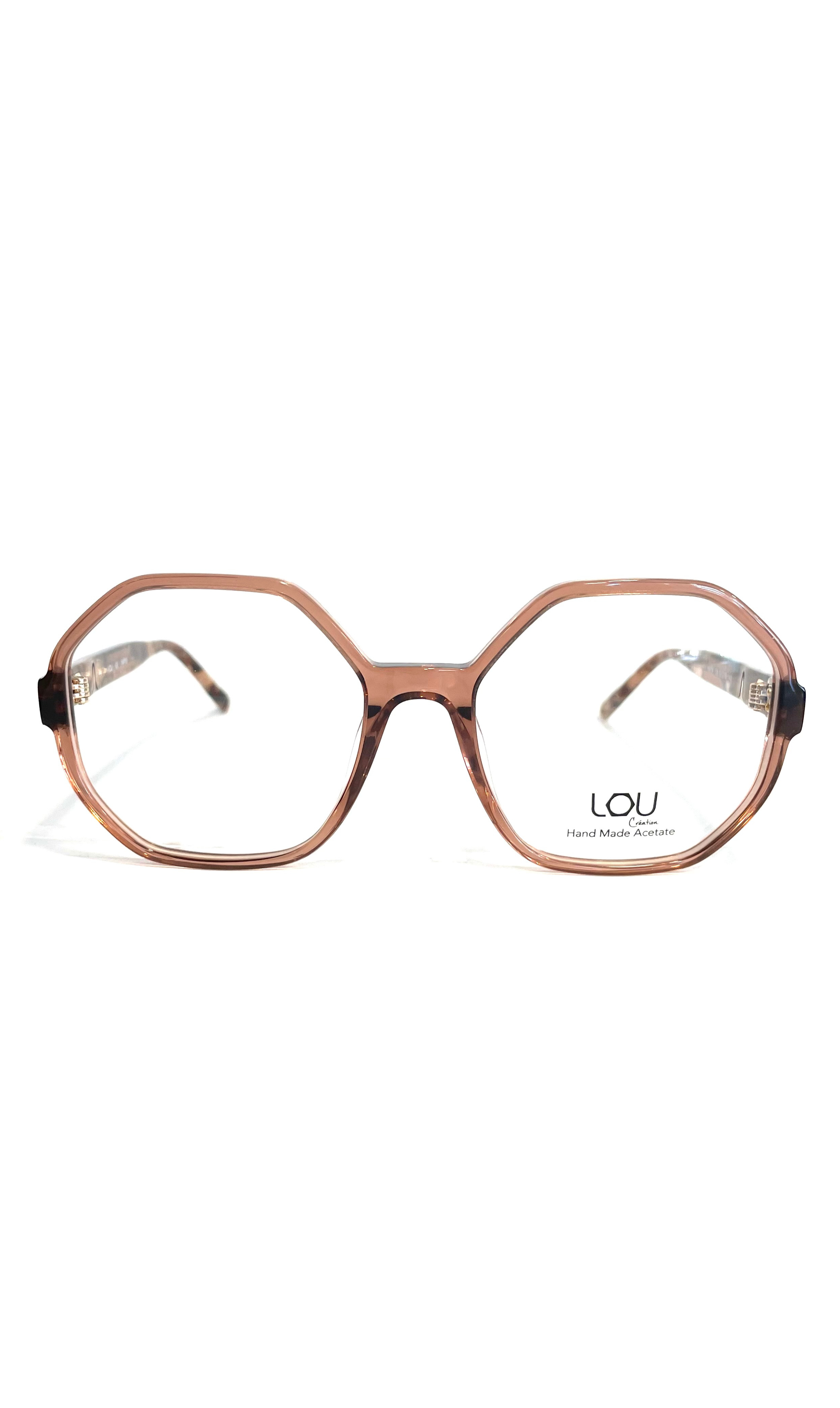 Lunettes Lou roses et motif écaille rose