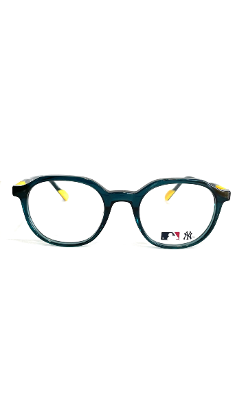Lunettes NYY bleu profond et détails jaunes 