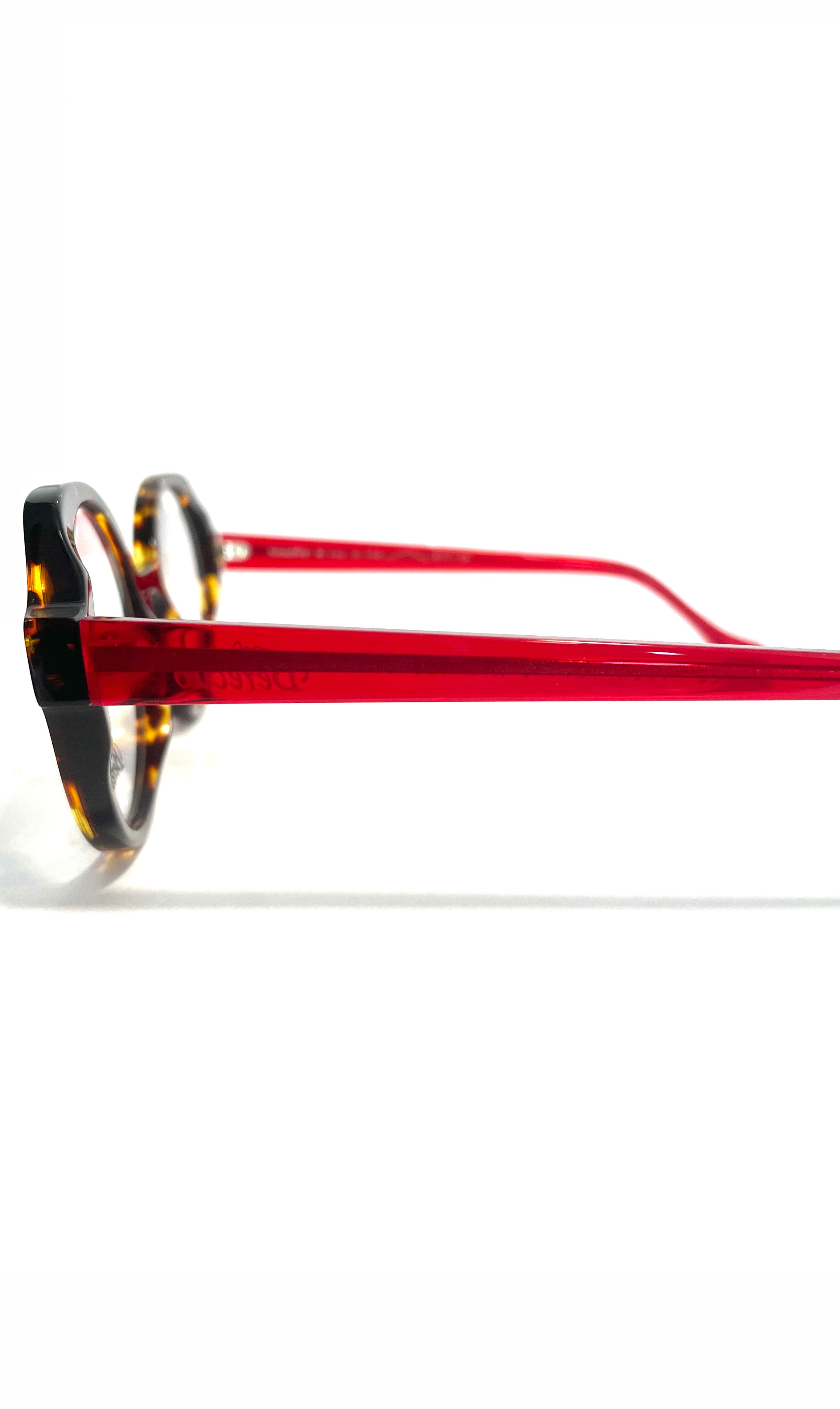 Lunettes Atelier Berecllo rondes à motif écaillé