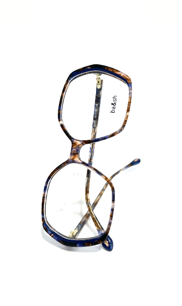 Lunettes motifs bleu clair