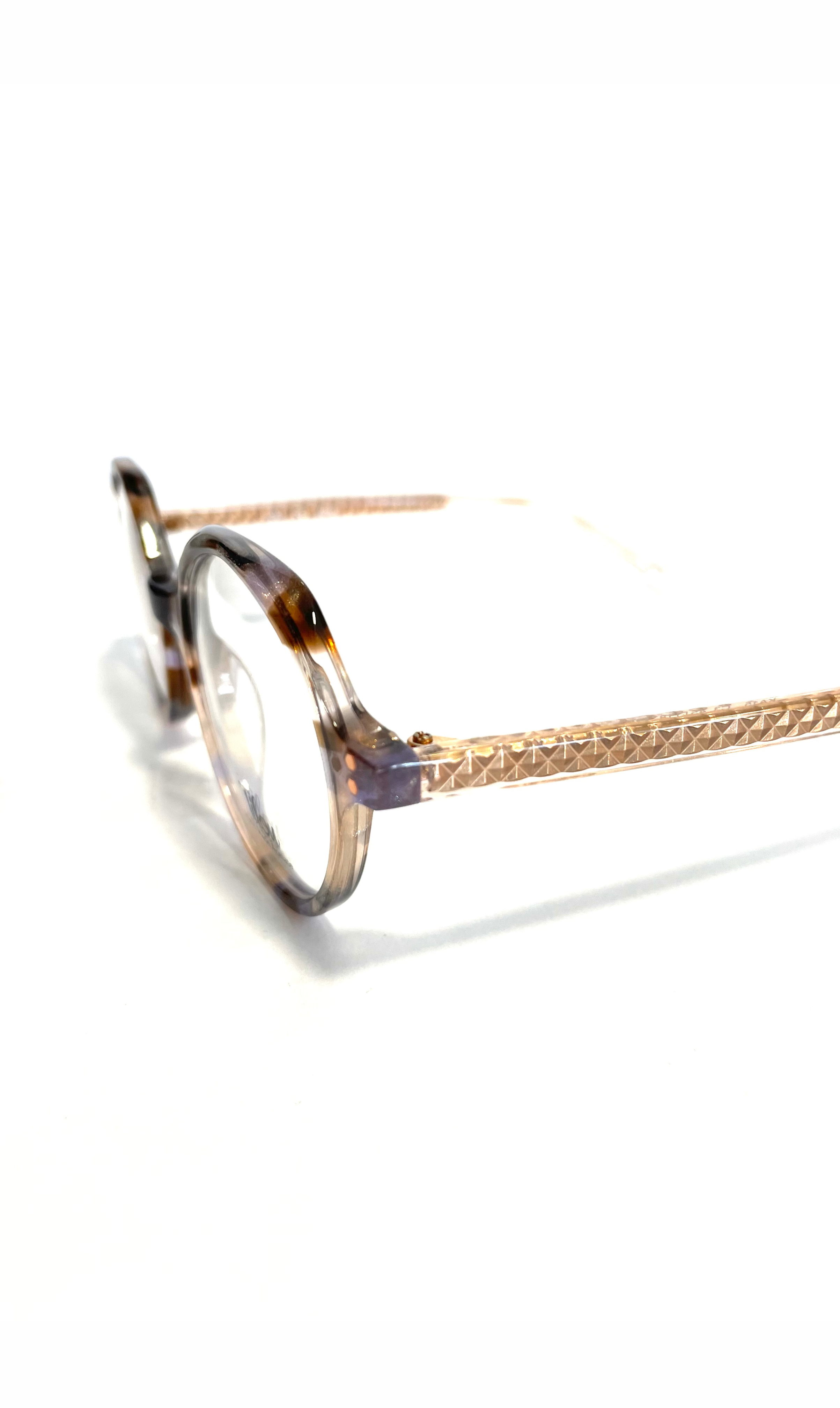 Lunettes Tilou à motif écaille nacré, rose et bleue