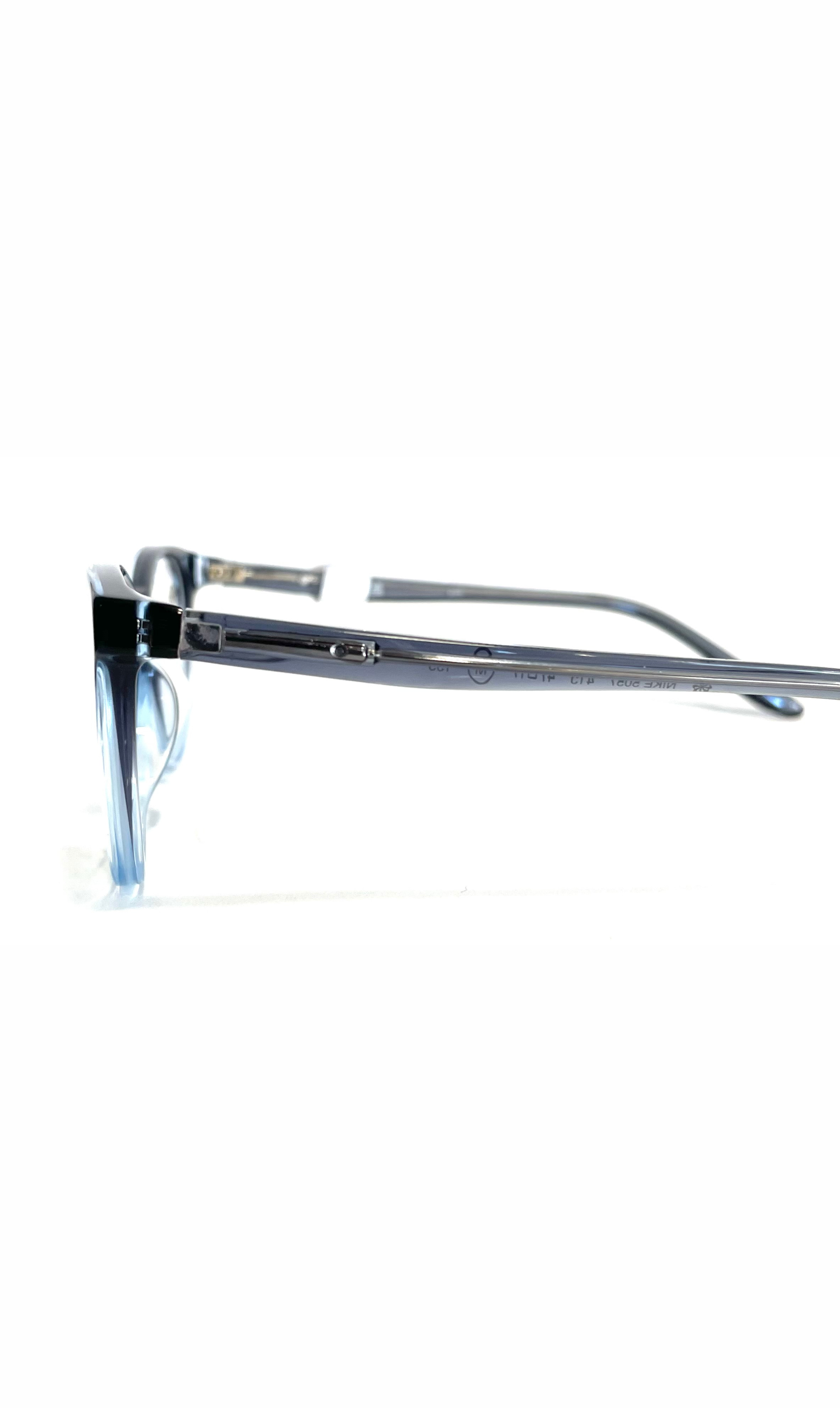 Lunettes Nike Fille à face bleue dégradé transparent