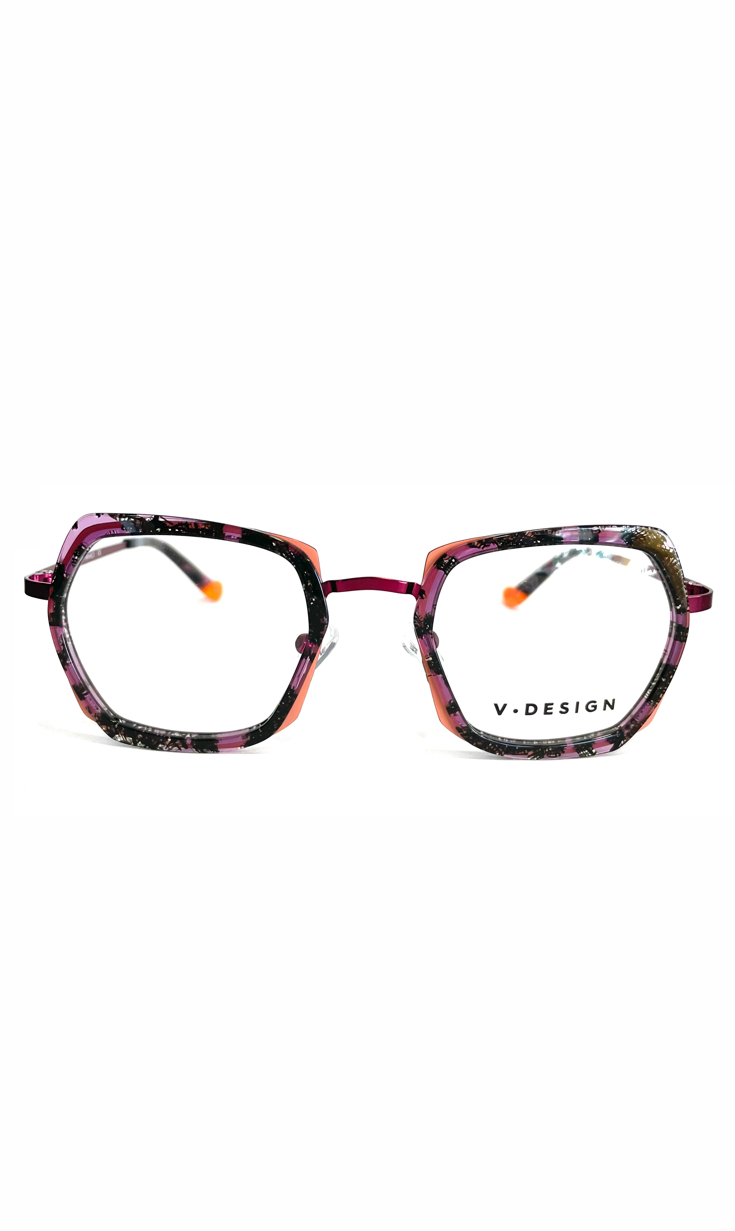 Lunettes V.Design Violettes et Noires 