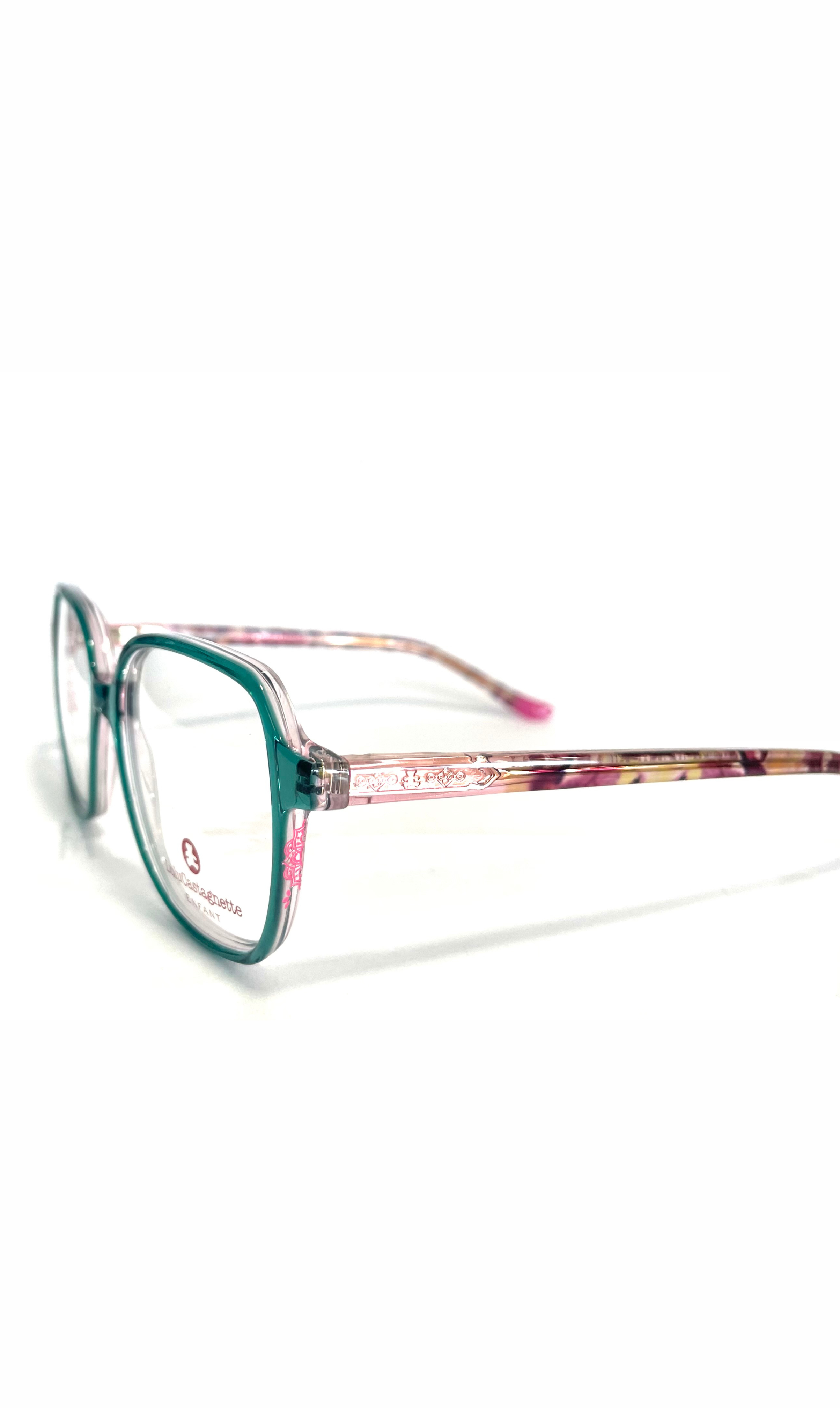 Lunettes LuluCastagnette bleues et roses 
