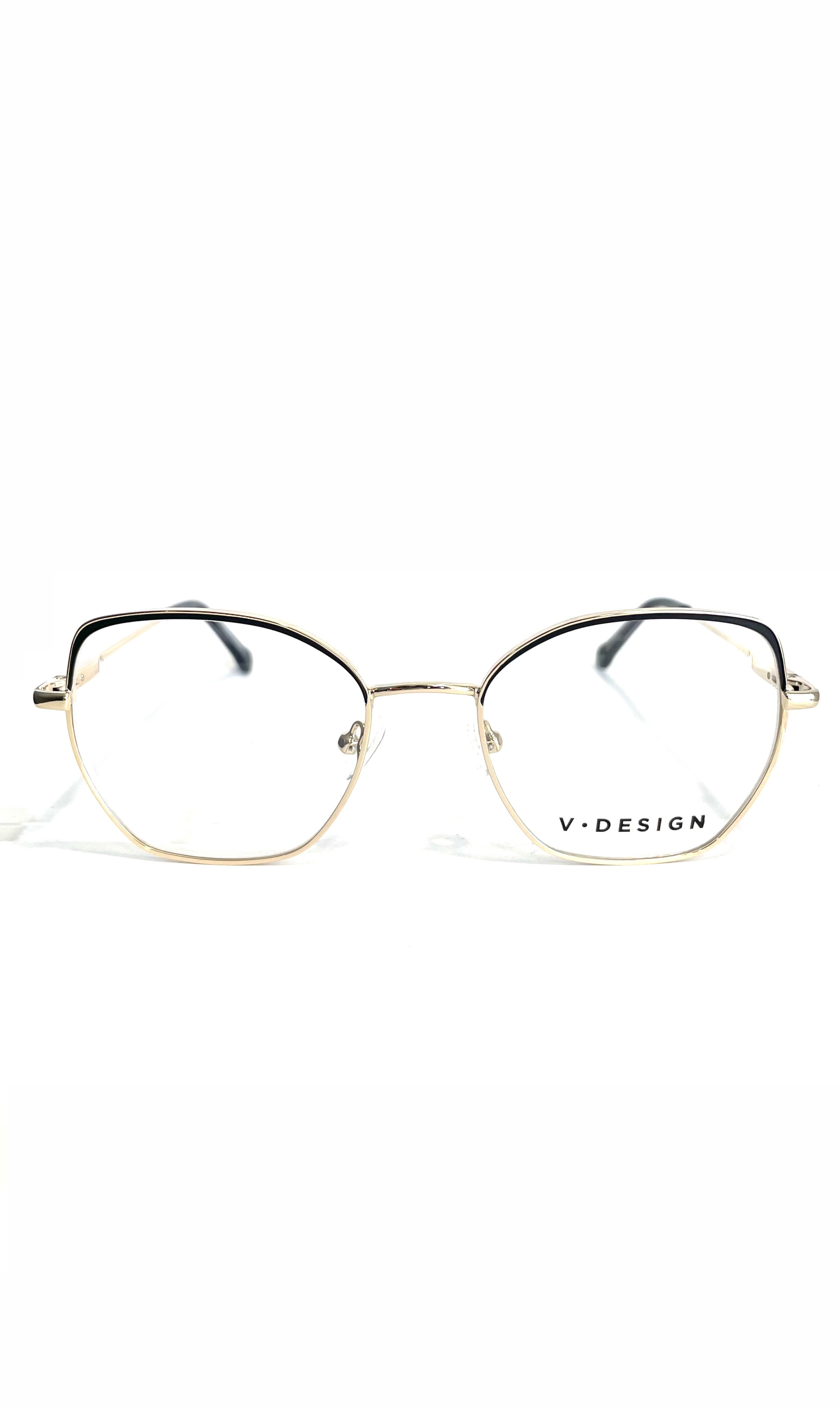 Lunettes V.Design en métal doré