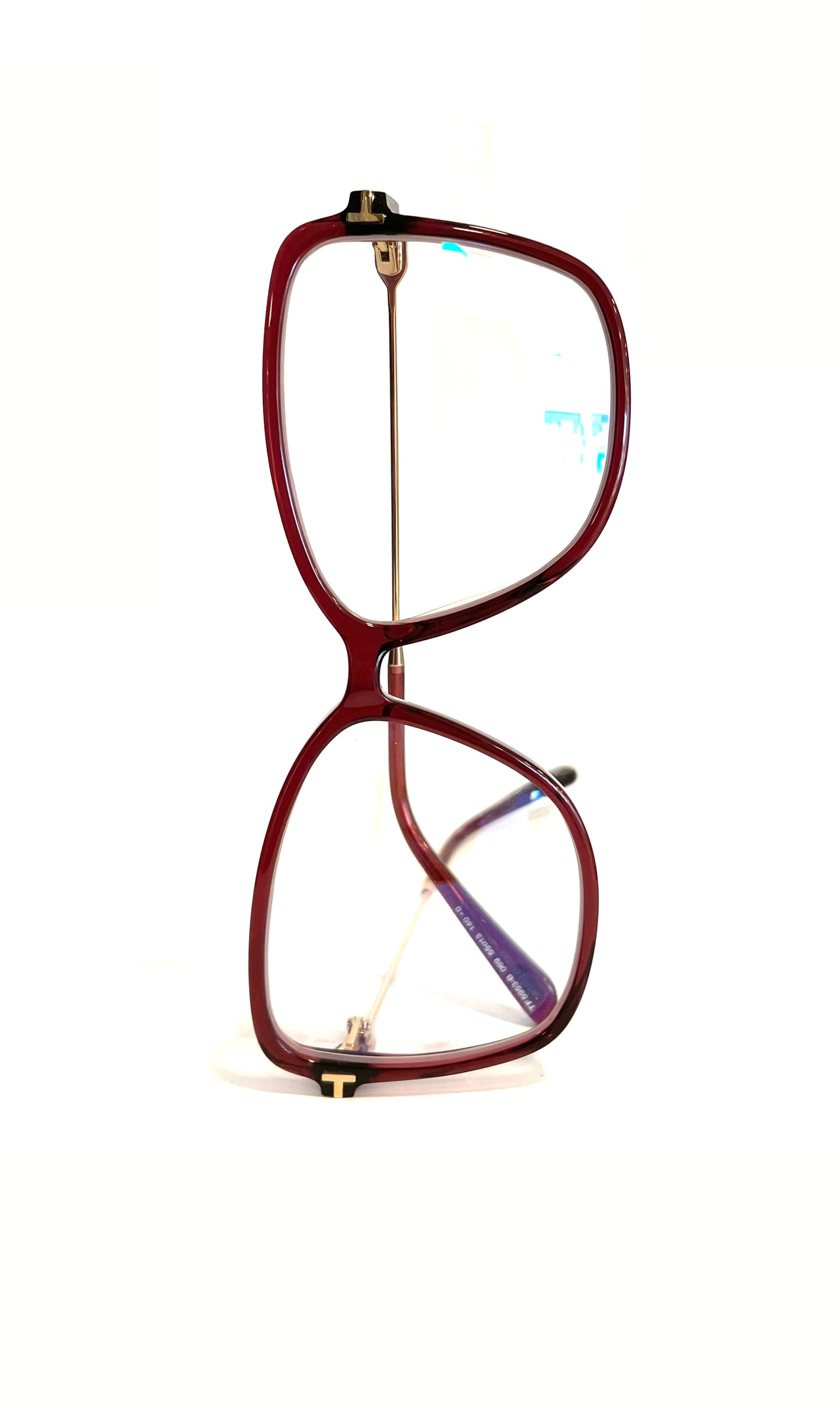 Lunettes papillons rouges